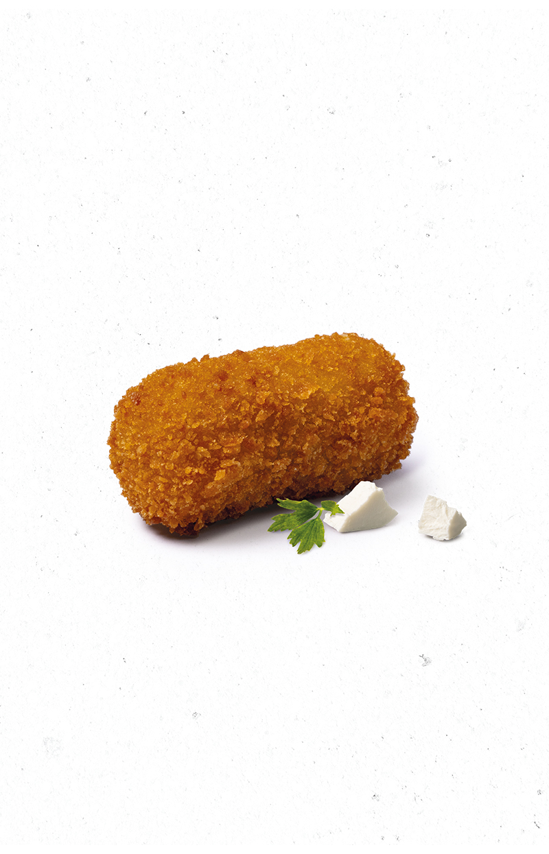Geitenkaas kroketje van Grootmeester met krokante korst