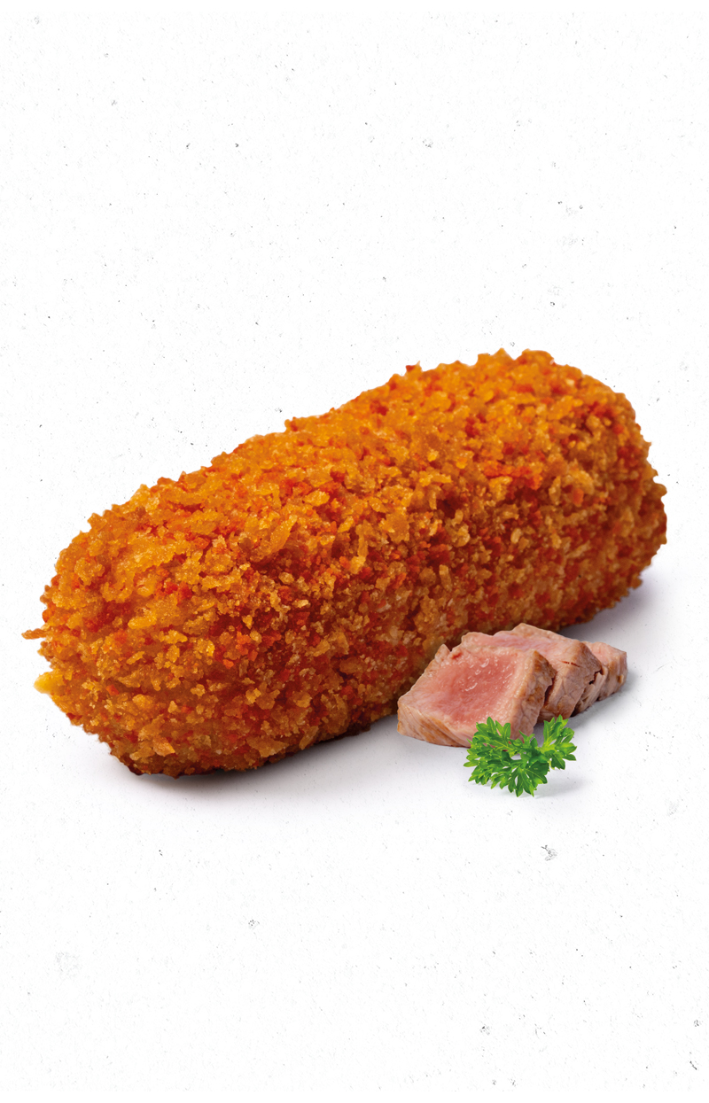 Grootmeester kalfsvlees kroket met krokante korst