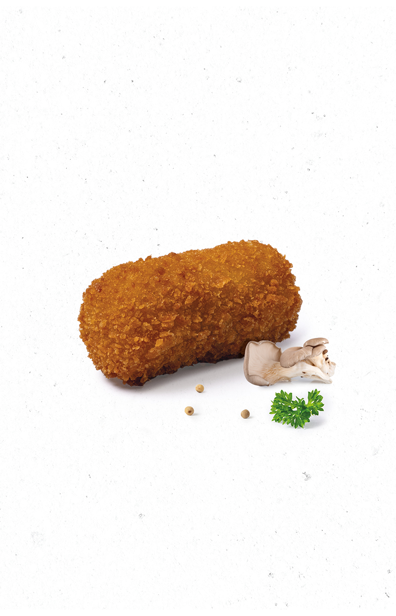 Grootmeester mini Oesterzwamkroketje met panko korst