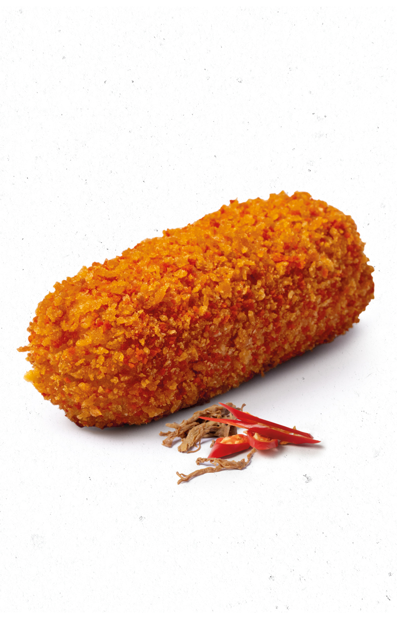 Grootmeester rendang kroket met krokante panko korst