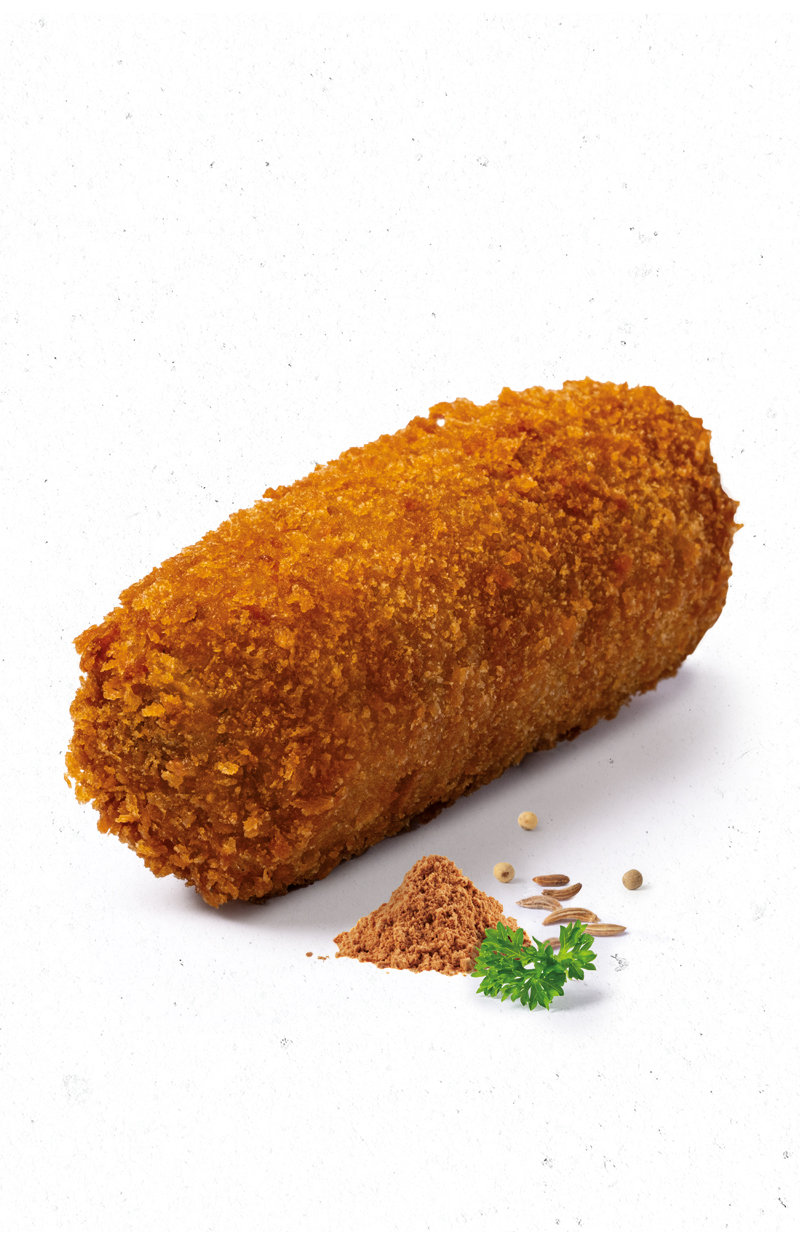Kip shoarma kroket met krokante panko- broodkruimkorst